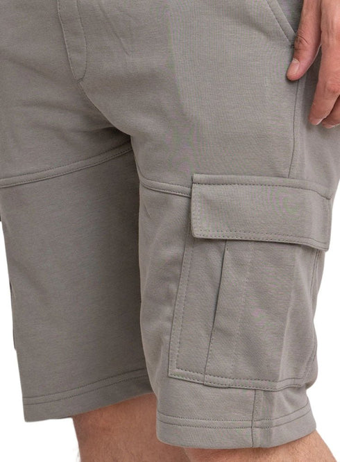 Smoke Green Melton Cargo Short - Khotwh